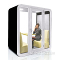 Big Space Double Office Booth Plata